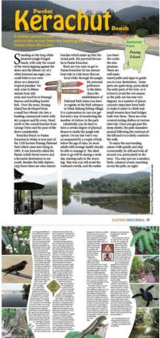 Magazine Page Spread - Kerachut Beach.